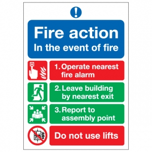 Fire Action Notice In The Event Of Fire