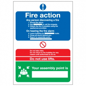 Fire Action Notice Your Assembly Point Is