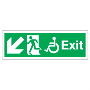 Exit Disabled Access With Down Left Arrow