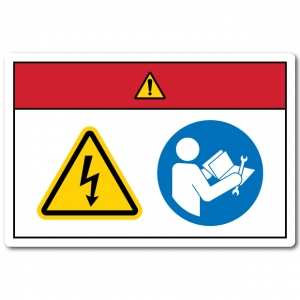 Danger Hazardous Voltage Refer To Technical Manual Before Servicing