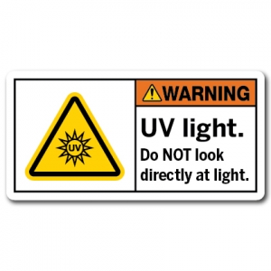 UV Light Do Not Look Directly At Light